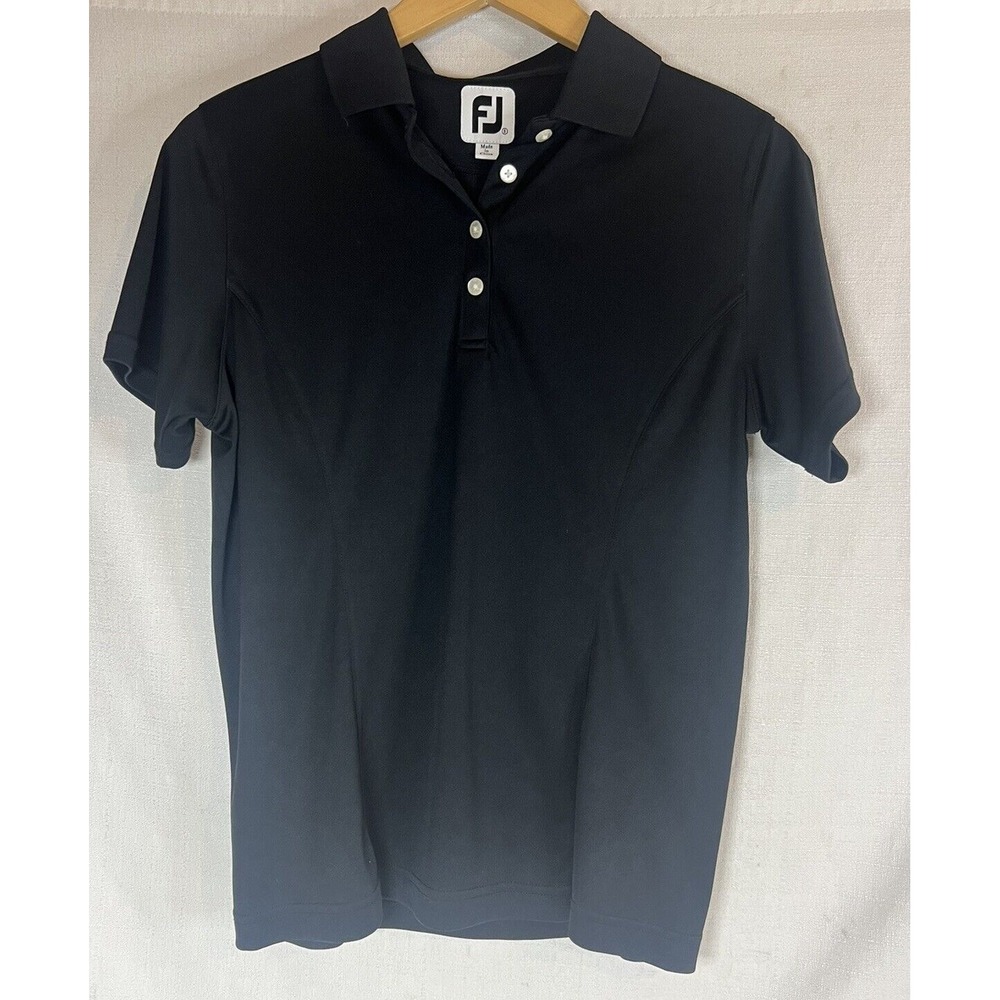 Women's Black Size Small FootJoy FJ Polo Shirt Collared